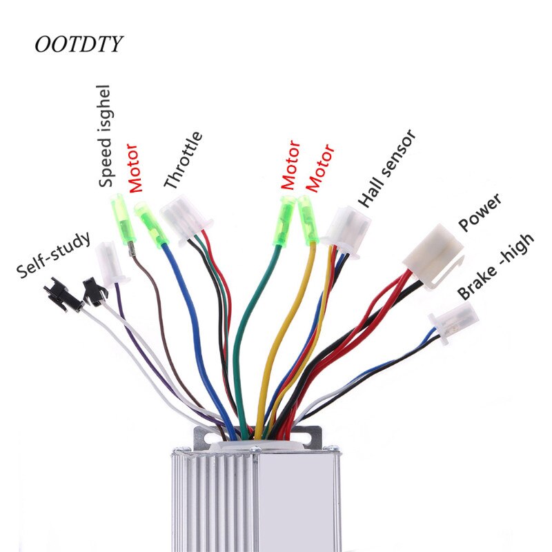 OOTDTY 36 V/48 V 350W Elektrische Fiets E-bike Scooter Borstelloze DC Motor Controller