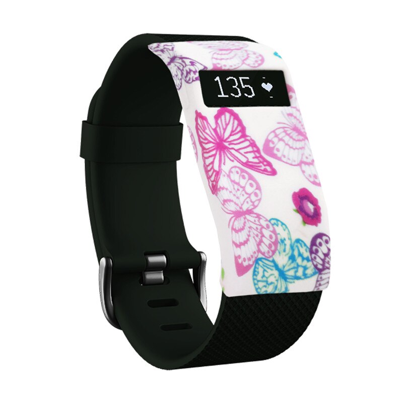 Funda de silicona suave y delgada para Fitbit Charge HR, funda protectora de para pulsera: M