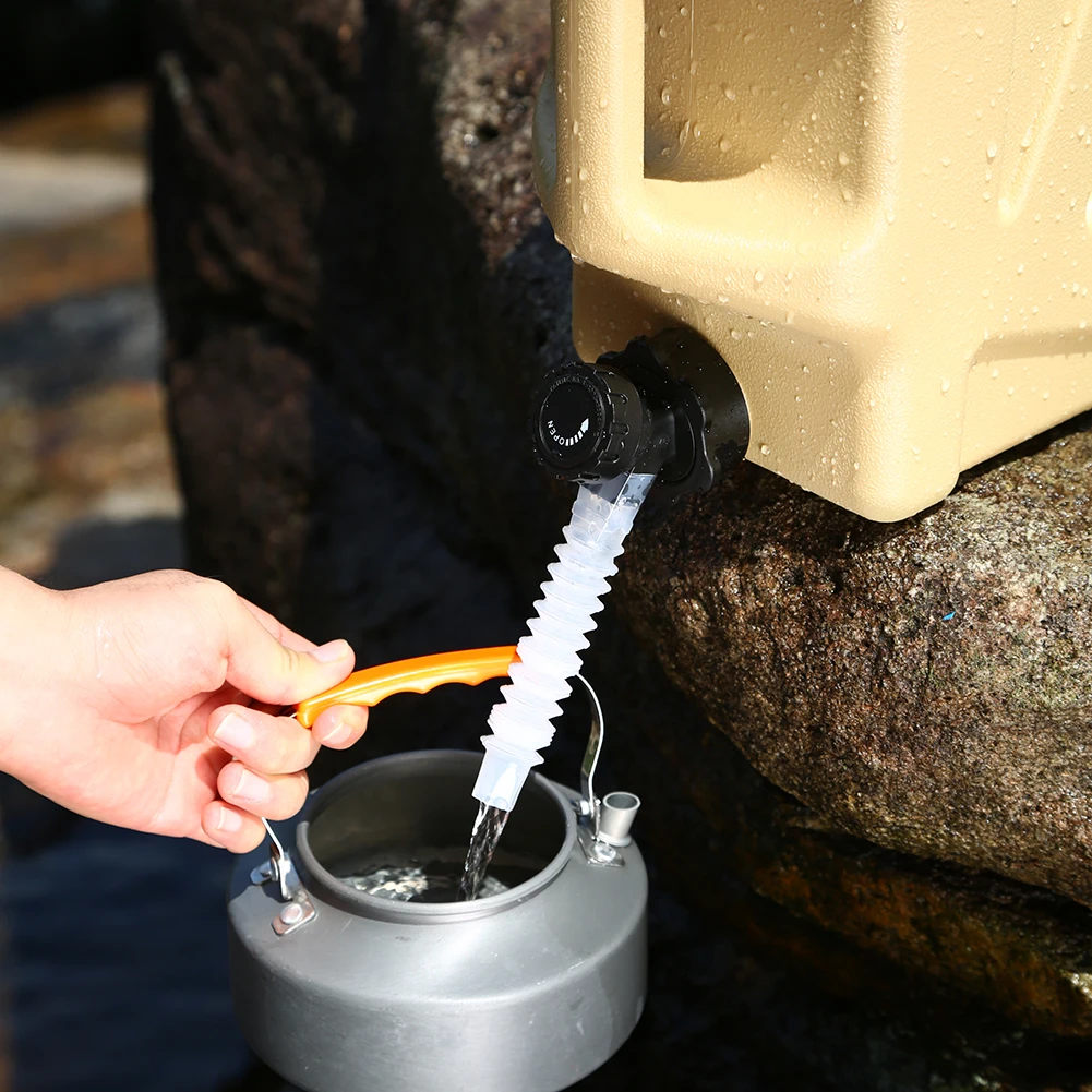 12L Wassereimer Auto Trinkwasserkanister Camping Wasservorratsbehälter mit abnehmbarem Wasserhahn draussen Lager Reise Angeln