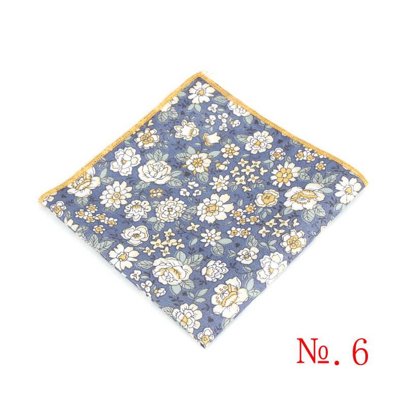 Retro zakdoeken voor kinderen, vintage katoenen zakdoeken, herenpochetten, kinderbloemenprint, casual vintage zakdoeken