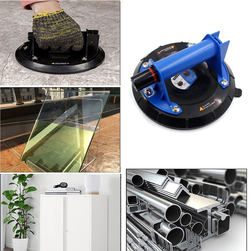 Vacuum Suction Cup 8inch 200kg Bearing Capacity Heavy Duty Vacuum Lifter for Granite Tile Glass Mirror Pulling &amp; Lifting G8TB