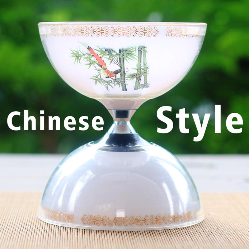 Chinesischen stil 1 lager spielzeug diabolo set verpackung mit string tasche china