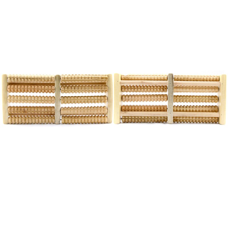 5 Raw Wooden Foot Roller Foot Massager Stress Relief Spa Relax Massager Anti Cellulite Pain Relief Foot Massage Health Care Tool