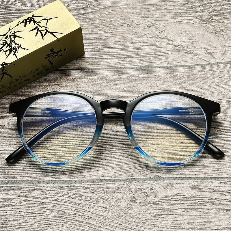 Zilead cadre rond Anti-bleu lunettes printemps oeil jambe léger et confortable Portable protéger vos yeux lunettes de lecture
