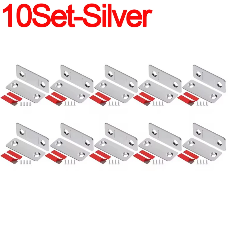 20/1Set Onzichtbare Magneten Kast Vangsten Sterke Magnetische Deurstopper Patch Lijm Meubels Lade Raam Deurdranger Klink