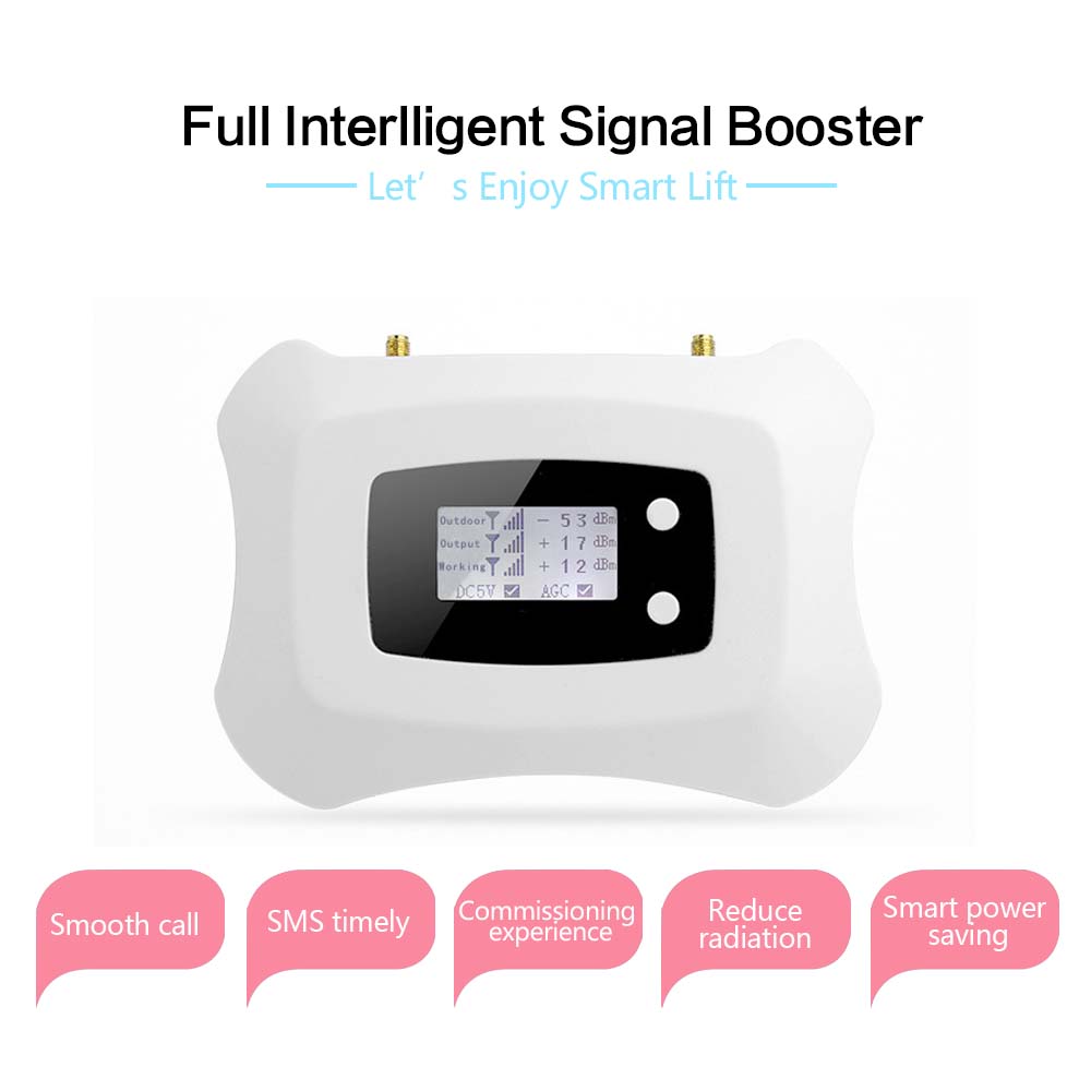 4G LTE 1800 MHz Cellular Signal Repeater Band 3 LCD Display 70dB Gain 4G DCS 1800 Mobile Phone Signal Booster 4G LTE Amplifier