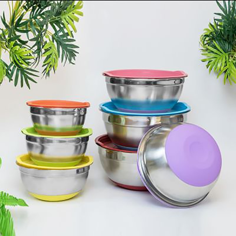 5 Stks/set Rvs Mixing Bowls 18/20/22/24/26Cm Diame... Grandado