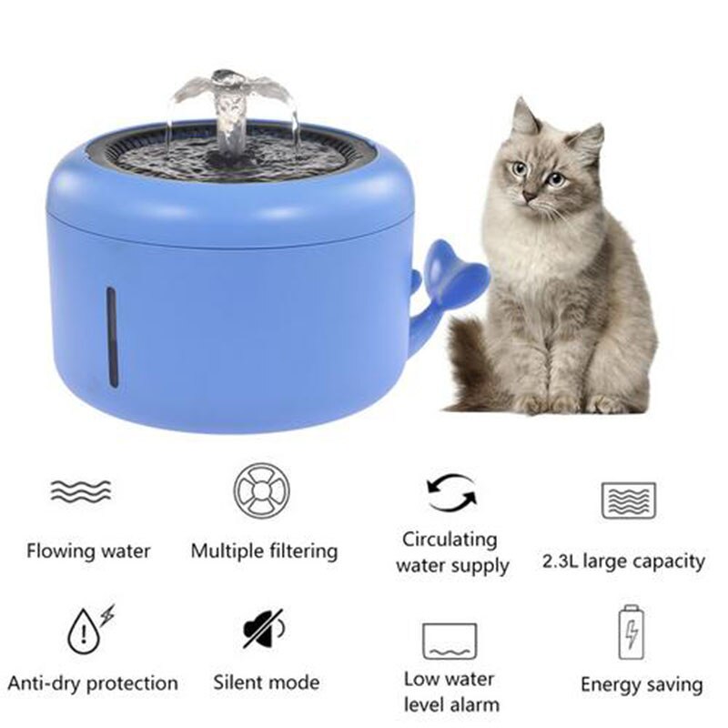 Automatic Drinking Water Fountain Pet Supplies Drinking Bowl with Infrared Motion Pet Water Filter Dispenser Cat Water Fountain