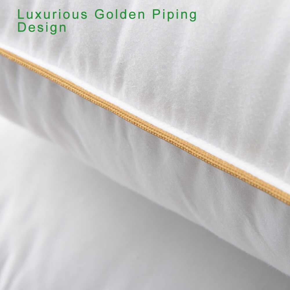 Peter Khanun Bed Kussens Ganzenveren Down Vullen Kussens Voor Slapen Nek Bescherming Down-Proof 100% Katoen Shell P02