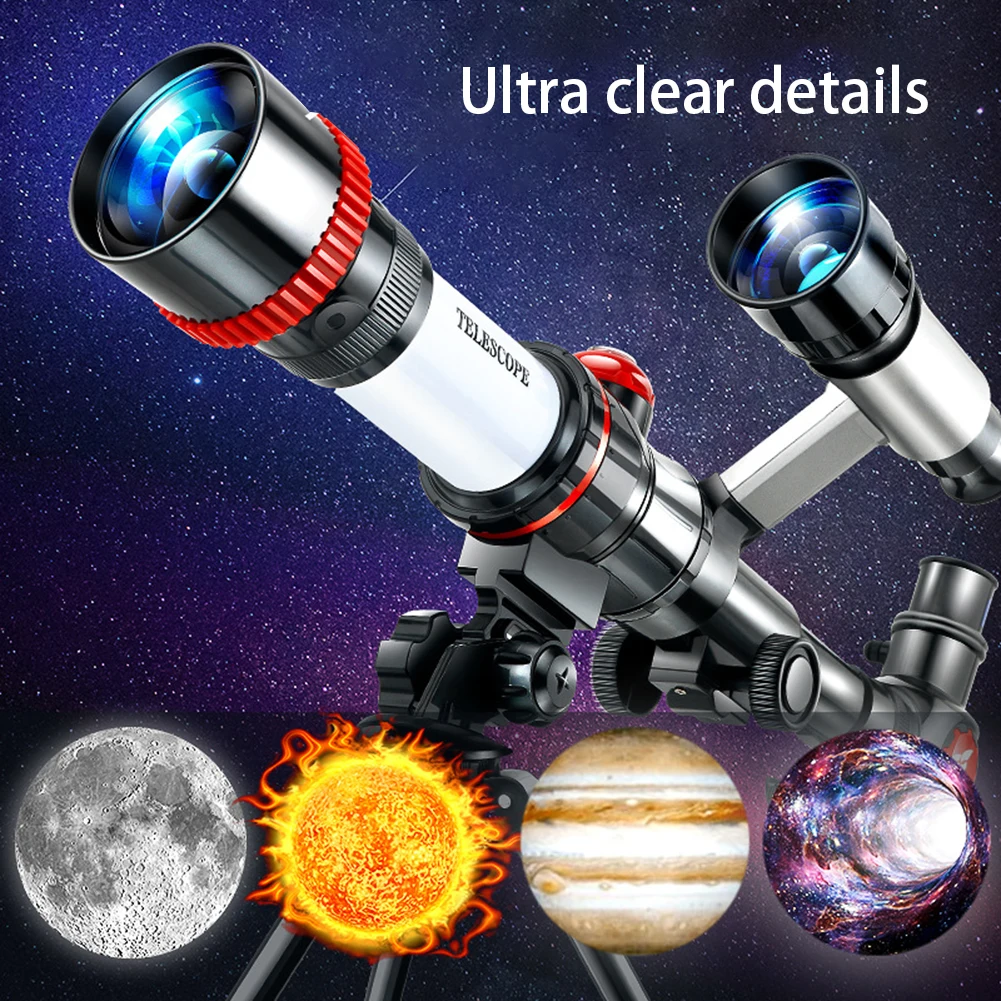 Hd-teleskop astronomiskt teleskop hög förstoring monokulär barn vetenskapligt experiment kikare undervisning