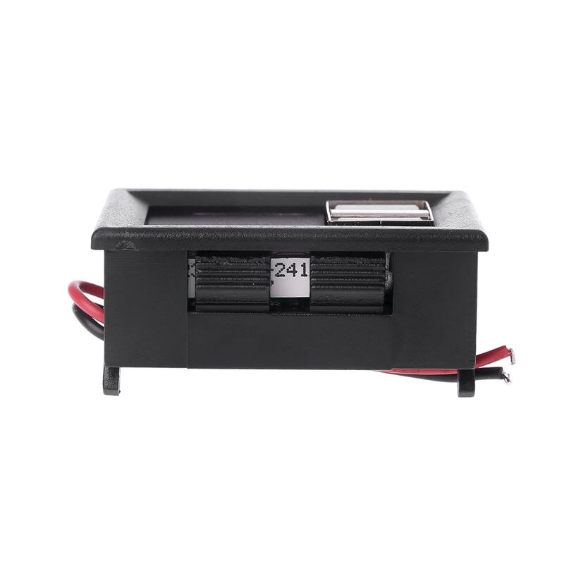 Voltímetro Digital de 12V para coche y motocicleta, medidor de Panel de batería de voltaje con salida USB de 5V,
