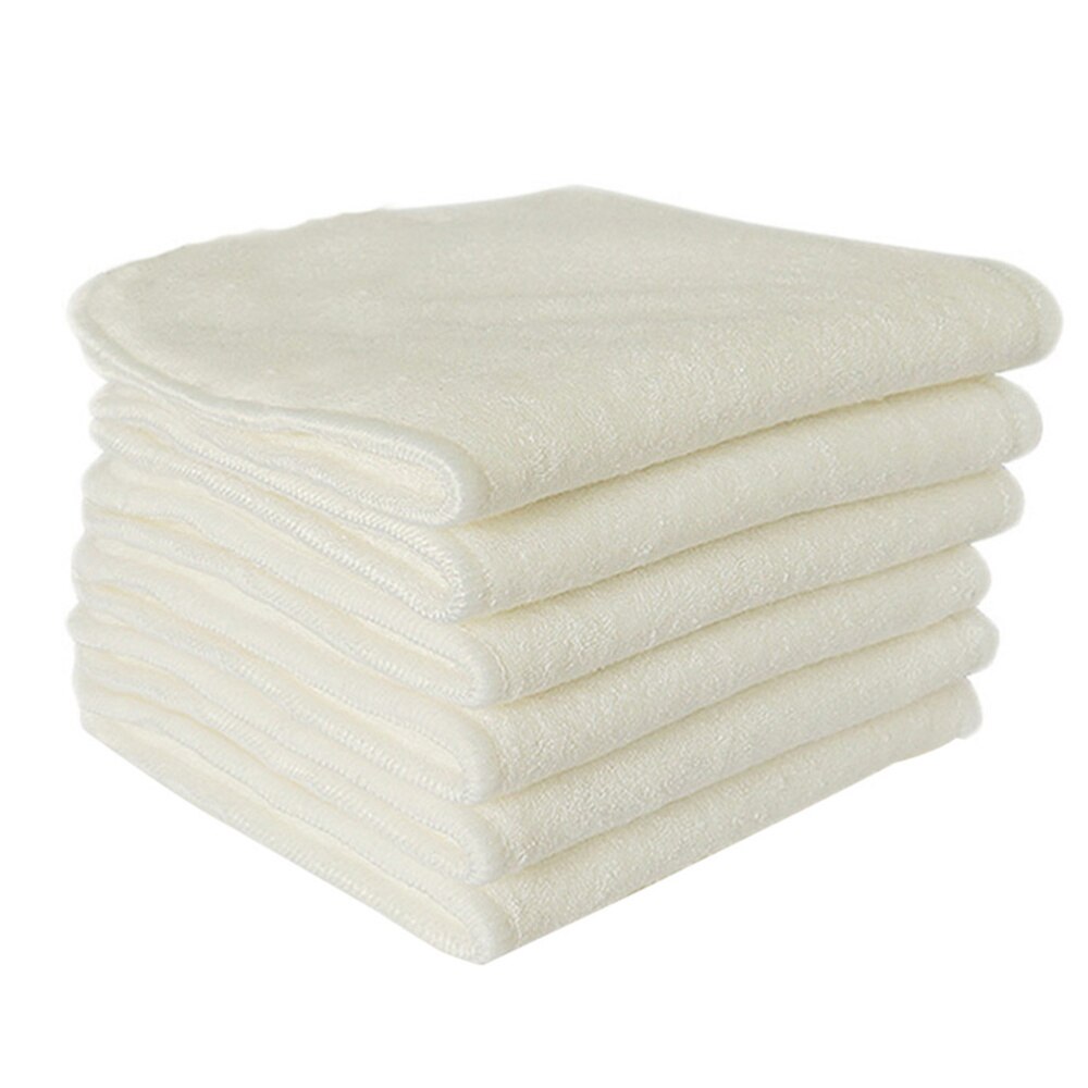 Baby Cloth Diapers Comfortable Soft Infant Diaper Pads Newborn Diapers Baby Diaper Pads: Beige 6pcs