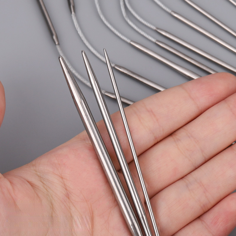Ronde sokken Gebreide naalden Metaal Kleine breikabel Rondbreinaalden voor baby's Mouwen Breien Naaiaccessoires