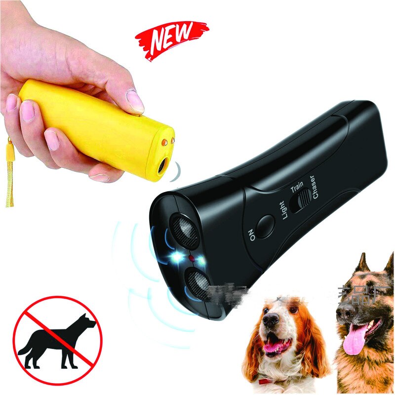 Stopp Bark Training Gerät Pet Hund Repeller Anti Bellen Trainer LED Ultraschall Anti Bellen Ultraschall Ohne Batterie