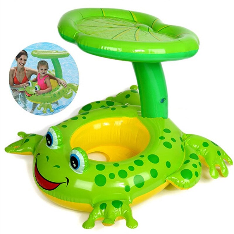 [Grappige] Seat Float Kikker Zwembad Accessoires Pvc Kinderen Zwembad Opblaasbaar Cirkel Baby Catoon Opblaasbare Boot Speelgoed