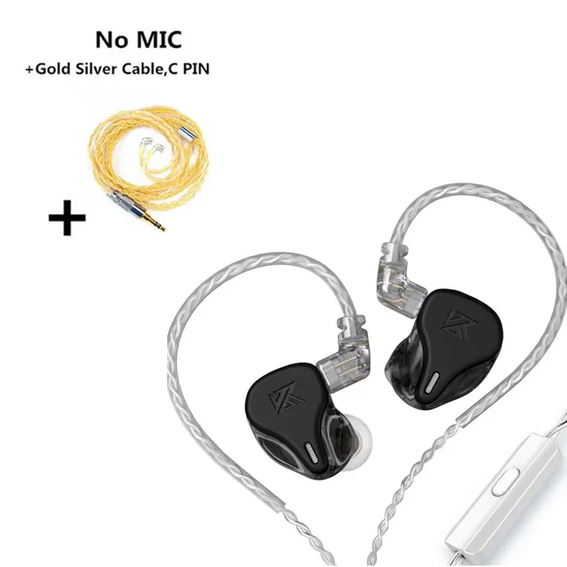 Kz  dq6 3dd dynamische driver in-ear oortelefoon hifi muziek sport headset met 2- pins kabel kz edx zsn pro zsx dqs zvx zexpro: Huidskleur