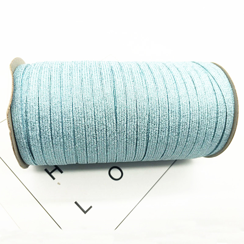 2/5Meter/viel 6mm Elastische Band Gold Draht funkeln Elastische Spandex Band für trimmen NäHenne Stoff DIY Kleid NäHenne Zubehör