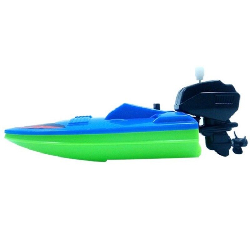 Clockwork Toys Speed Boat Ship Wind Up Toy Floating Water Kids Toys Classic Bathtub Shower Bath Toys for Children Baby Toys