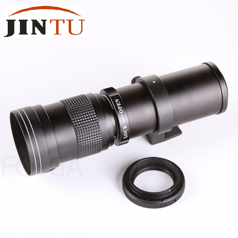 JINTU T2 Lens Adapter Mount to 420-800MM 650-1300mm telephoto LENS for Canon 200D 450D 550D 650D 1300D 60D 70D 8200D T3I TX 5DII