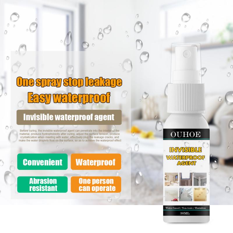 Waterproofing Agent, Bathroom Permeable Nano Transparent Spray Glue Ceramic Tile, External Wall Roof Leakage Waterproof Coating