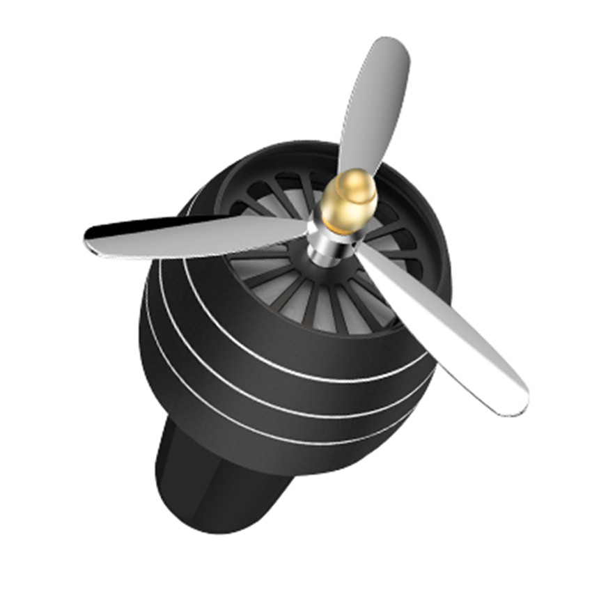 Bil parfyme luftfrisker auto bil lukt ledet mini tilstand ventil utløp parfyme klipp fersk aromaterapi duft: Svart