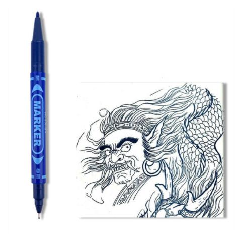 1 sztuk królowa pszczoła znak plastikowe znaki pióro królowa pszczoła znacznik kolorowe narzędzia pszczelarskie dostawy pszczelarskie trwałe pszczoły narzędzia: Niebieski