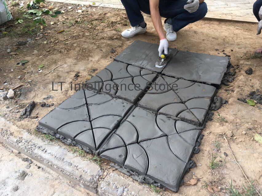 Moule en pierre de jardin, 40x40 cm, pour faire des marches, pavage, allée, brique, Patio, dalles de béton