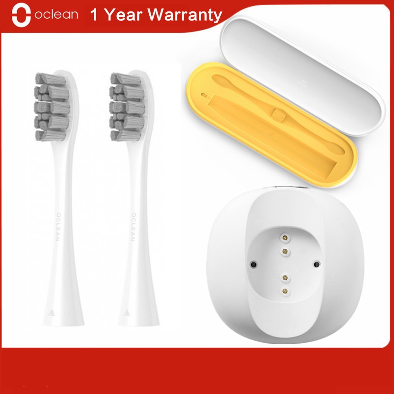Original oclean caso de viagem caixa 2-em-1 design escova de dentes elétrica base de carregamento pw01 substituição cabeça da escova para oclean x/z1