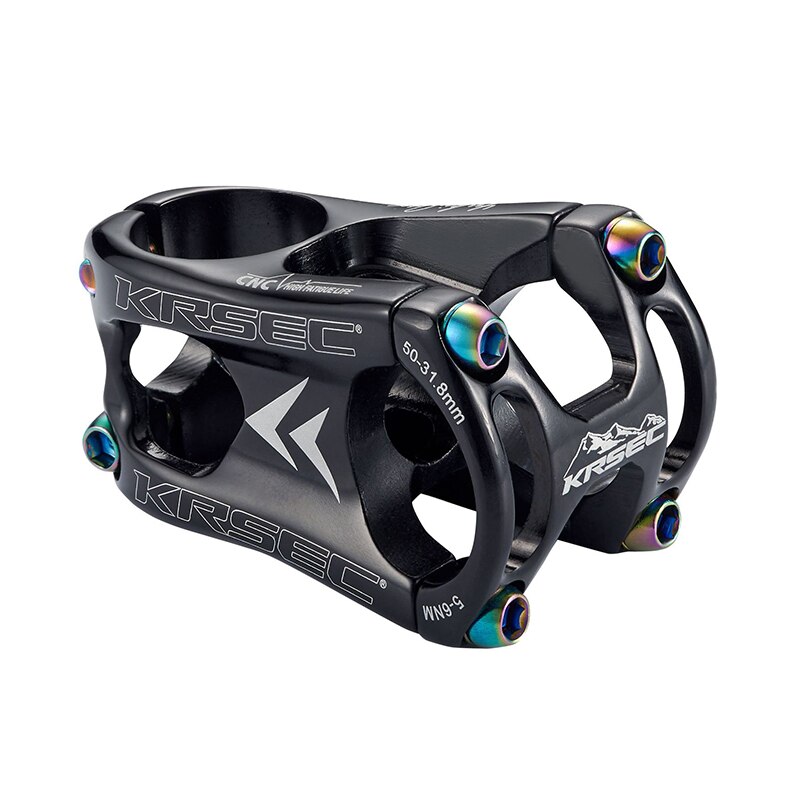 KRSEC CNC Aluminium kurz Stengel 50mm MTB XC Behälter Fahrrad Fahrrad Lenker Vorbau 28.6*31,8mm Ultra-licht Fahrrad Stengel Radfahren Zubehör: 02