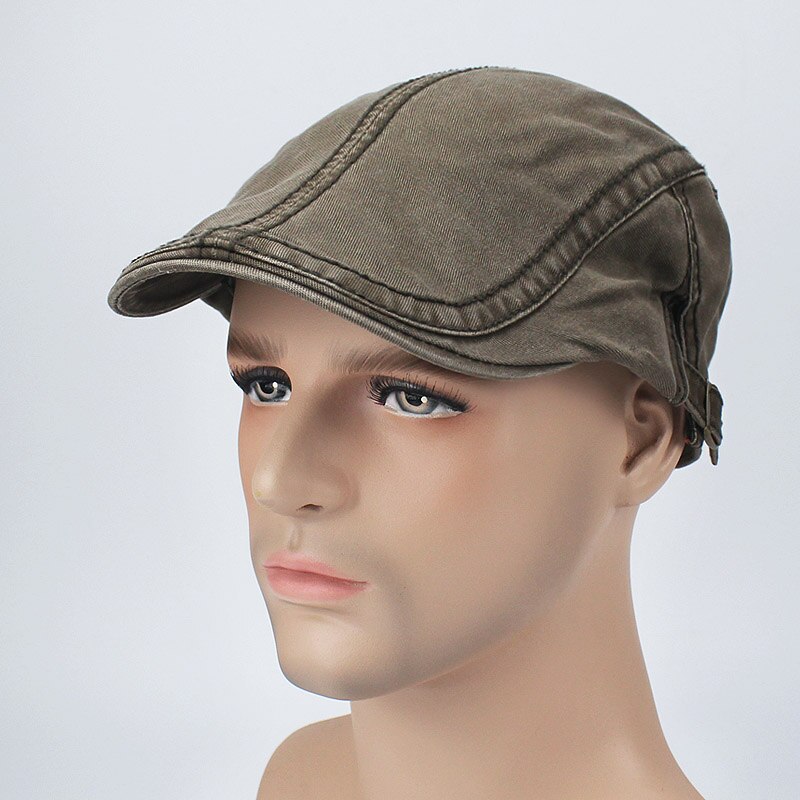 Verstelbare Man Baret Caps Lente Zomer Outdoor Zon Ademend Bone Rand Hoeden Ailor Gorras Patrol Caps Mode Man Hoed Baret: A