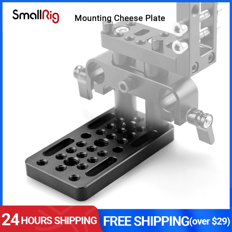 SmallRig Switching Cheese Plate Camera Mounting Plate With Threaded Holes for Cage/ Railblock /Dovetails/ Short Rods - 1598