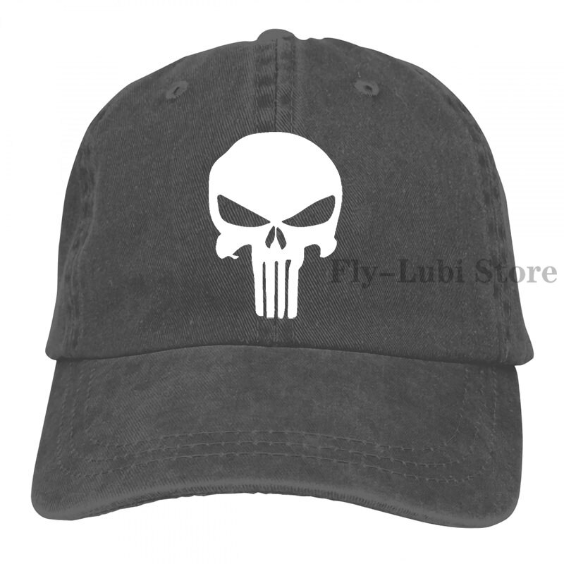 Punisher Originale berretto Da Baseball delle donne degli uomini Trucker Cappelli di modo cappuccio regolabile: 2-Black