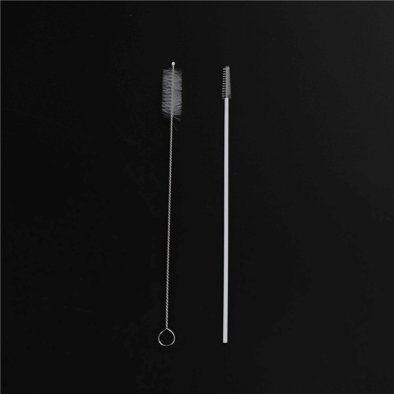 6 pièces nouvelles pailles à boire en verre avec brosse pour les pailles de fête d'anniversaire de mariage