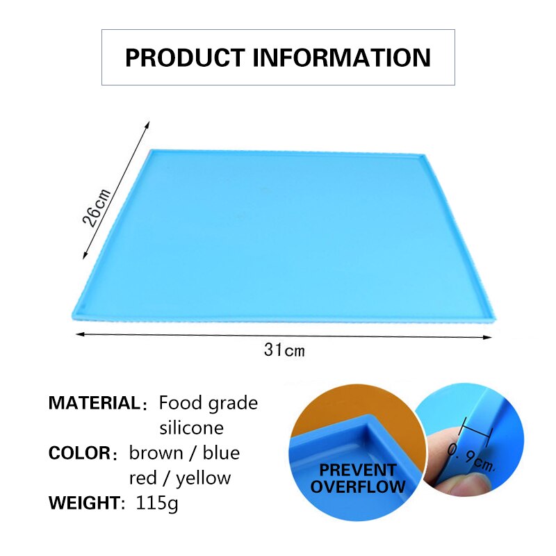 Silicone four tapis de cuisson gâteau rouleau tapis antiadhésif gâteau Pad cuisson pâtisserie outils bricolage gâteaux rouleaux moule suisse rouleau tampons outils de cuisson