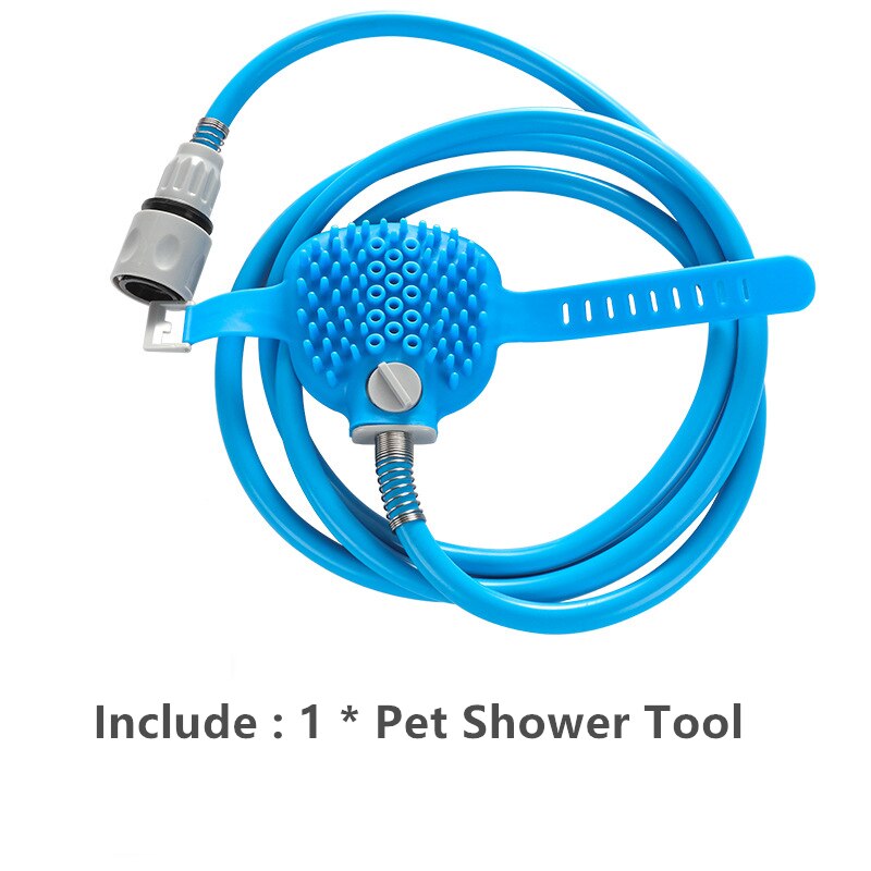 Masajeador cómodo de mano para Herramienta de baño para mascotas, herramienta de limpieza, rociador de baño, guante para perro, gato, caballo, cepillo, suministros para mascotas: 1 pcs shower tool