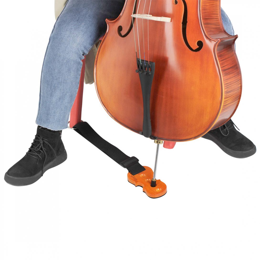 Bois massif Violoncelle Antidérapant Longueur Réglable antidérapant Pique Butoir Support