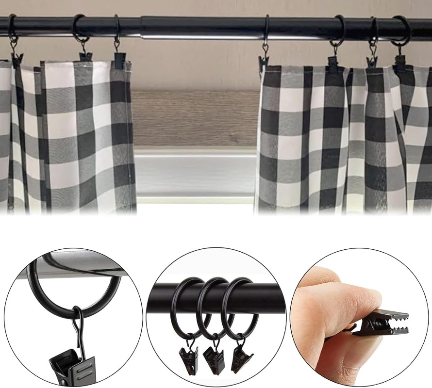 Vorhang Ringe Clips Rostfrei Vorhang Stangen Aufhänger Dusche Vorhänge Clip Teilt Vorhang Ring Schnallen Badezimmer Dekoration Hängen Clip