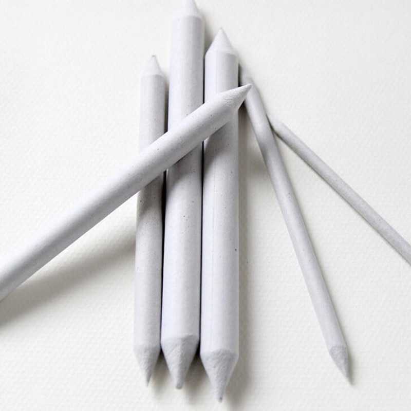 6pcs/Set Blending Smudge Tortillon Stump Sketch Art Drawing Tool Rice Paper Wiper Sketch Paper Pen Sketch Smudge Brush