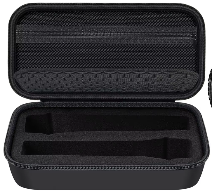 (nur Hülle) Schutzhülle für kabelloses Mikrofon, kompatibel mit JBL Wireless Two Microphone System, tragbare Reise-Aufbewahrungstasche mit zwei Mikrofonen: Black