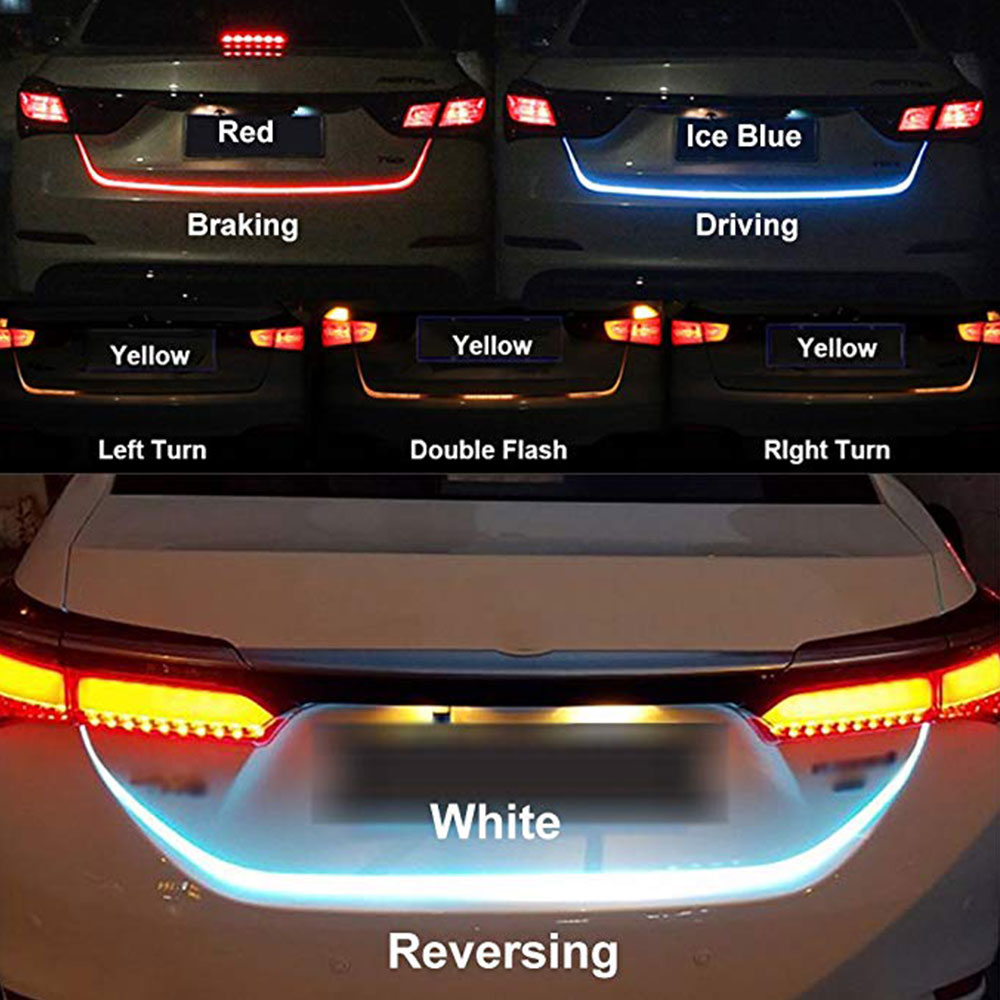 LED Colorful Car Rear Lamp Amber Turn Signal Flow ... – Grandado