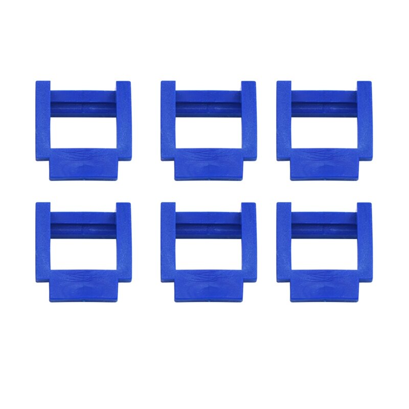 6Pcs Pcie Riser Clip Lock Mijnbouw Pcie Riser 1X Retainer Verticale Mount Locker Pci-E X1 Houder Voor Mijnwerker: Blue