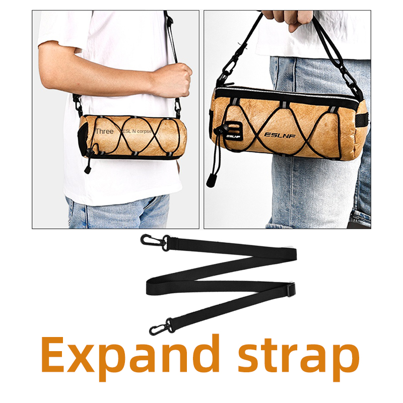 ESLNF-bolsa impermeable para tubo delantero de bicicleta, cesta para manillar de bicicleta, paquete multifunción, portátil, gran capacidad, accesorio de ciclismo