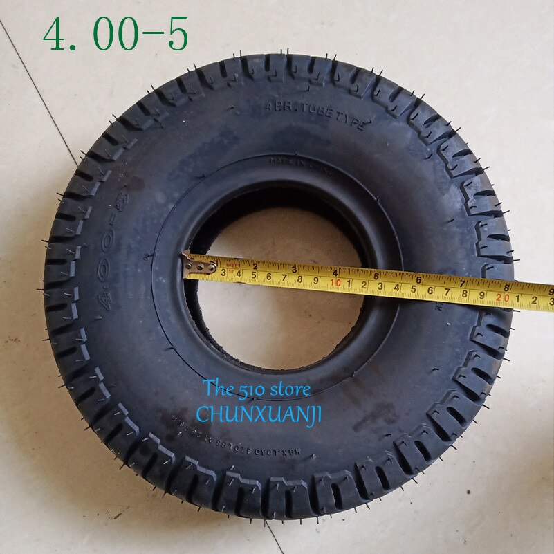4.00-5 tums däck med innerslang passar för äldre skoter mini moto bil elektrisk skoter special walking däck 400-5 däck