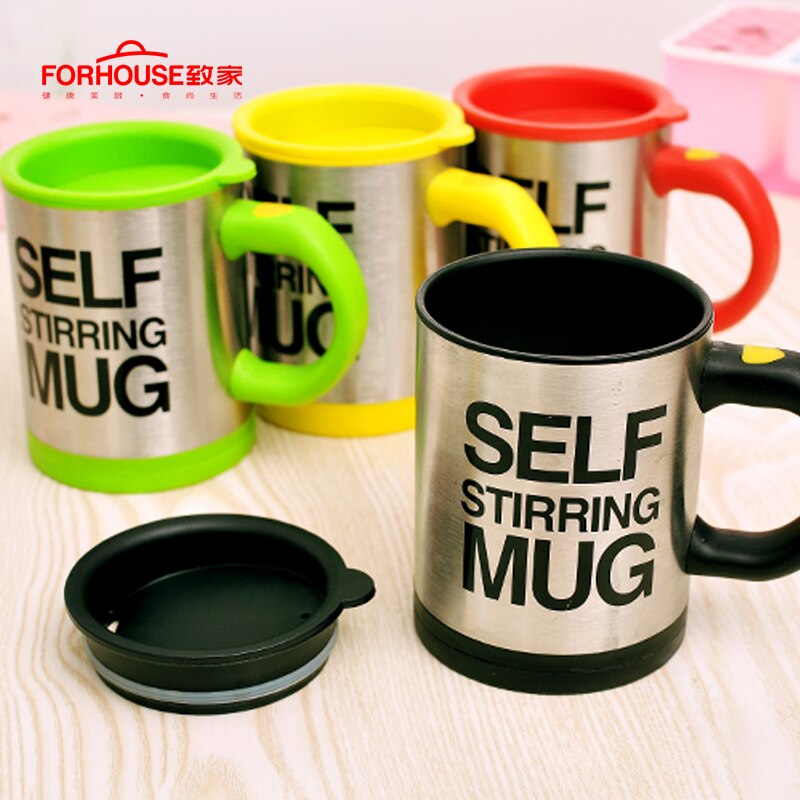 400ml självomrörande kaffeflaskor dubbelisolerad kaffetillförsel automatisk elektrisk kaffeförsörjning mart blanda kaffe cintainer