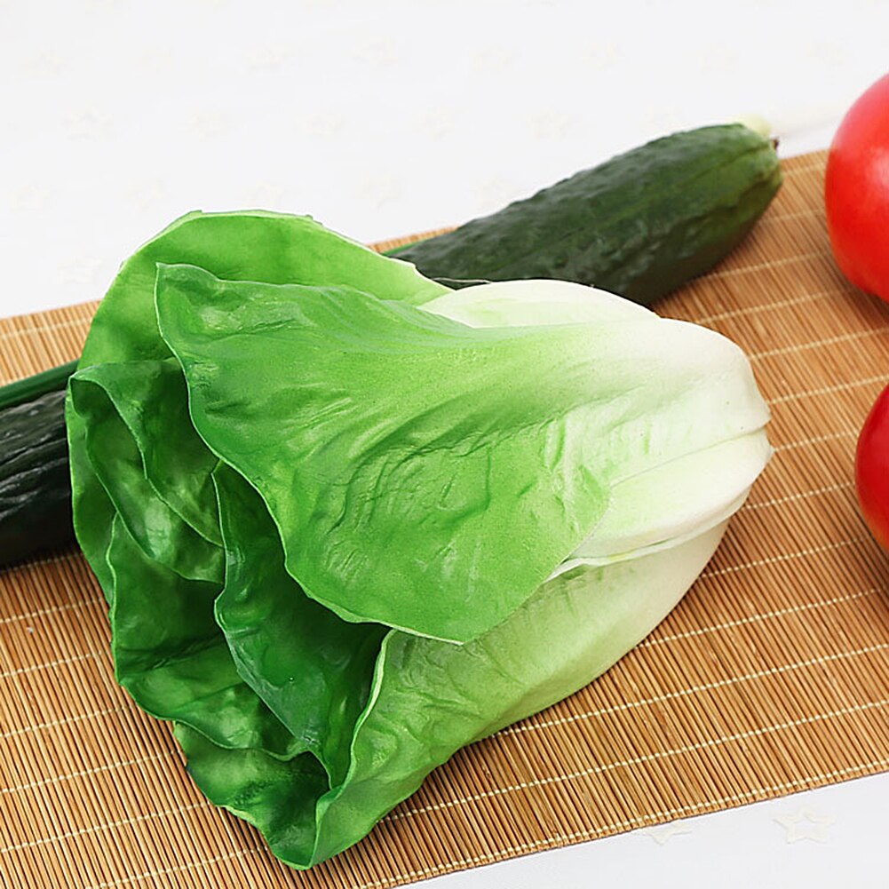 Artificial Cabbage for Home Simulation Vegetable Long Eggplant Pepper Chili Model Restaurant Window Display Photography Props