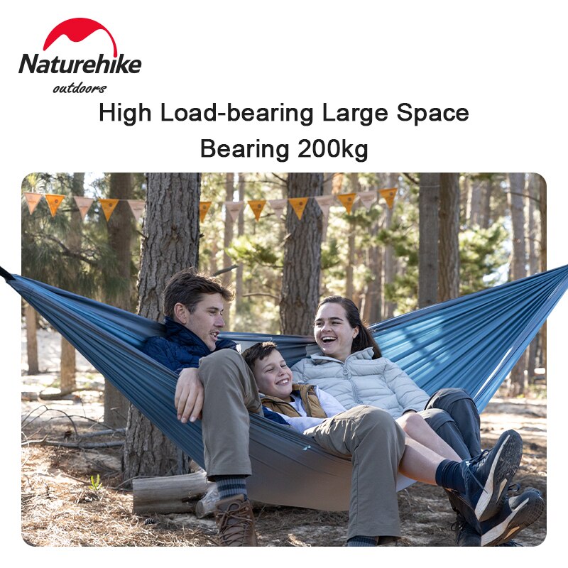 Naturehike-hamaca ultraligera para exteriores, individual y doble, antideslizante, para acampar, salvaje, NH21DC011
