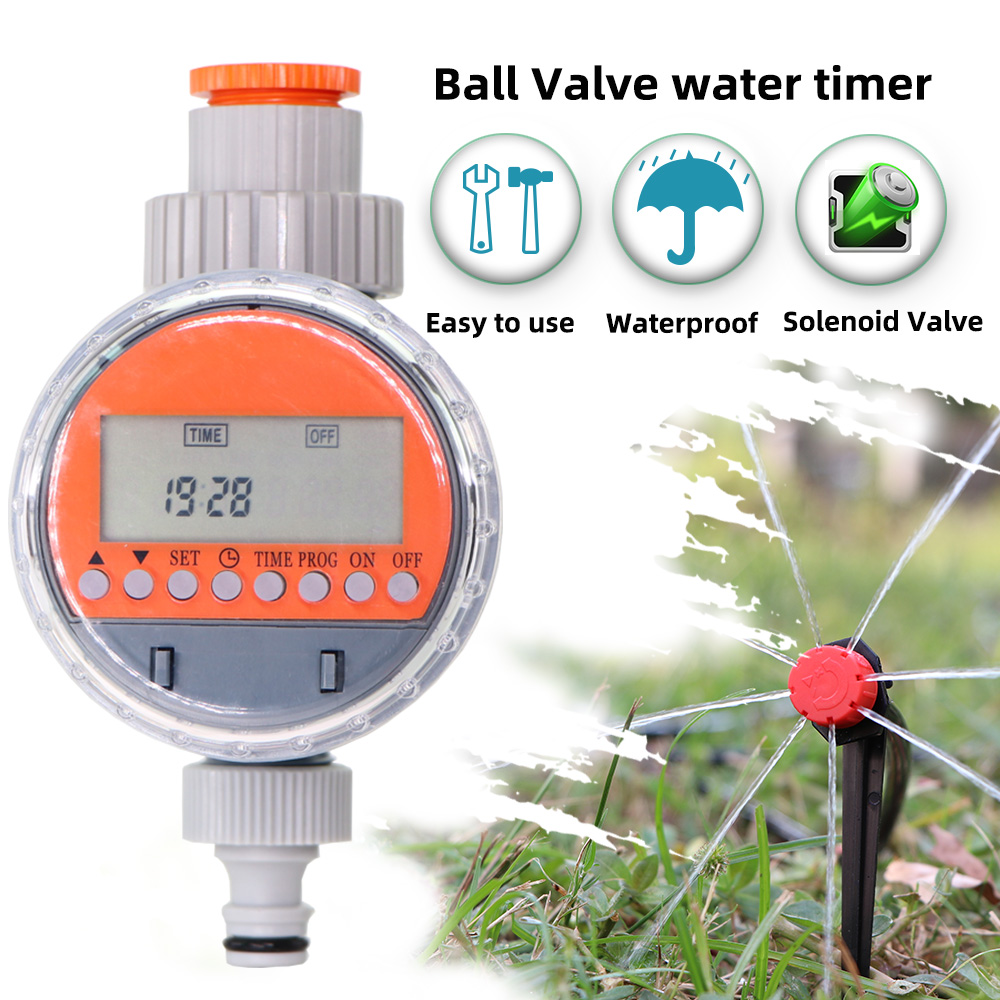 Ball Valve Water Timer Automatic LCD Display Electronic Watering Irrigation Controller for Home Garden Irrigation