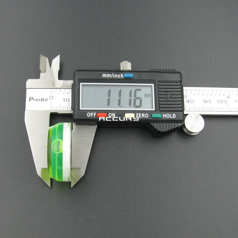 HACCURY Diameter 30mm Hoogte 11mm Precisie waterpas waterpas Circulaire Bullseye Niveau meting instrument