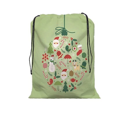 De zak vrolijke kerst print tas kerst trekkoord tassen dames multi-stijl reisrugzak wolesale: 15