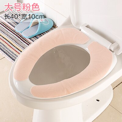 1 pc Pasta Wc Mat Universele Waterdichte Toilet Seat Cover: M Pink